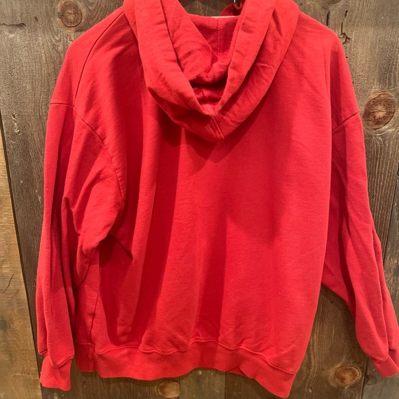 Anthropologie T.la Red Pullover Hoodie Small - Picture 5 of 5